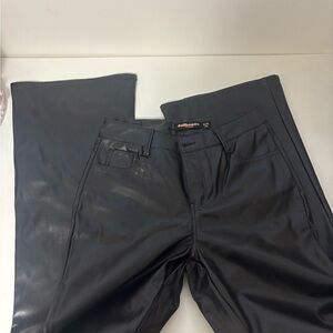 Faux Leather Black Women’s Pants - Dollhouse